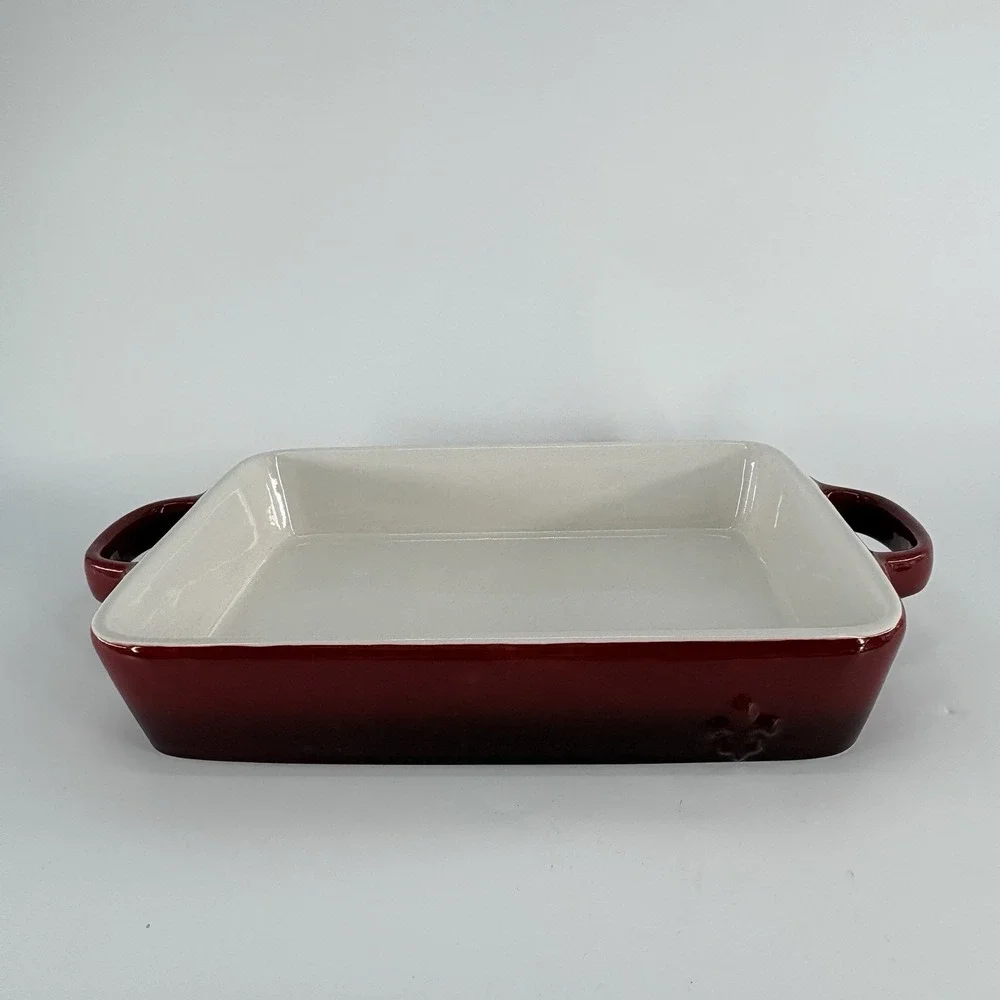 Sur La Table La Marque 84 Rectangle Red Ceramic‎ Baking Dish 11 X 8